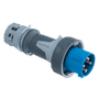 IEC 60309 120/208V Y 3-phase BLUE plug, IP67