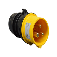 IEC 60309 PLUG 16A 110VAC 2P 3W IP67 WATERTIGHT