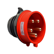 IEC 60309 PLUG 16A 220-240/380-415VAC 4P 5W IP44 SPLASHPROOF