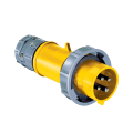 IEC 60309 30A 125V Single-phase YELLOW plug, IP67