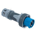 IEC 60309 60A 250V Single-phase BLUE plug, IP67