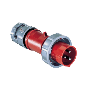 IEC 60309 20A 480V Single-phase RED plug, IP67